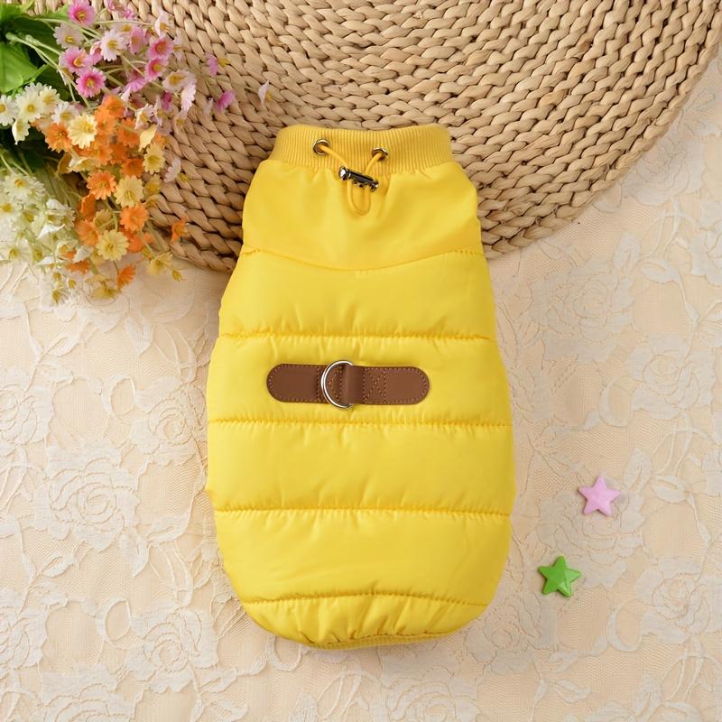 

Winter Warm Dog Coat Jacket Windproof Dog Clothes for Winter Pets Dog Clothes Small Dogs Windproof Pet Jackets Chihuahua Outfits XS жёлтый