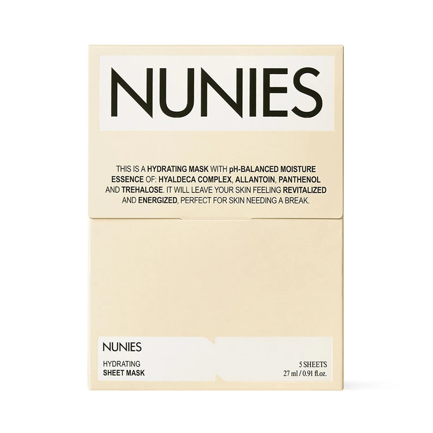 NUNIES Hydrating Sheet Mask Hyaluron Seal 5ea 5pcs