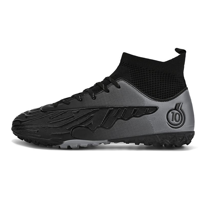 Crampons Sociétés Chaussures de Football Hommes Bottes de Football Professionnelles Chaussures de Terrain Intérieur Originales Baskets Cheville Entraînement Rapide 33