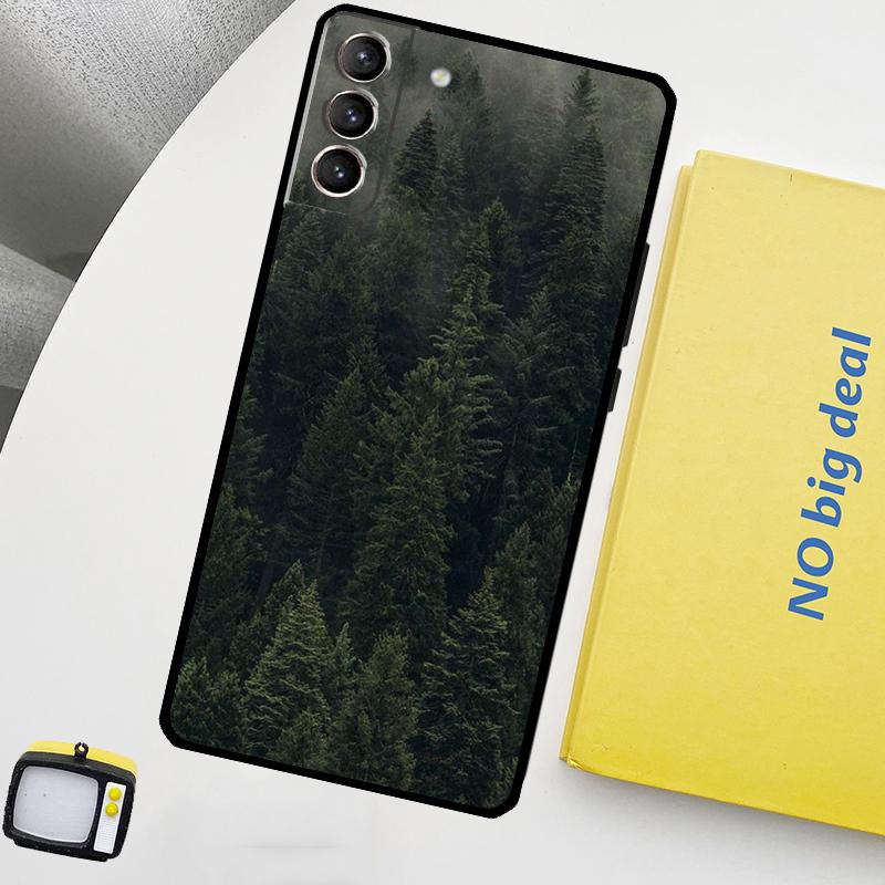 Beautiful Mountain Forest Nature Phone Case For Samsung Galaxy S24 Ultra S20 S21 S22 S23 Plus S9 S10 S24 FE S25 Ultra Cover