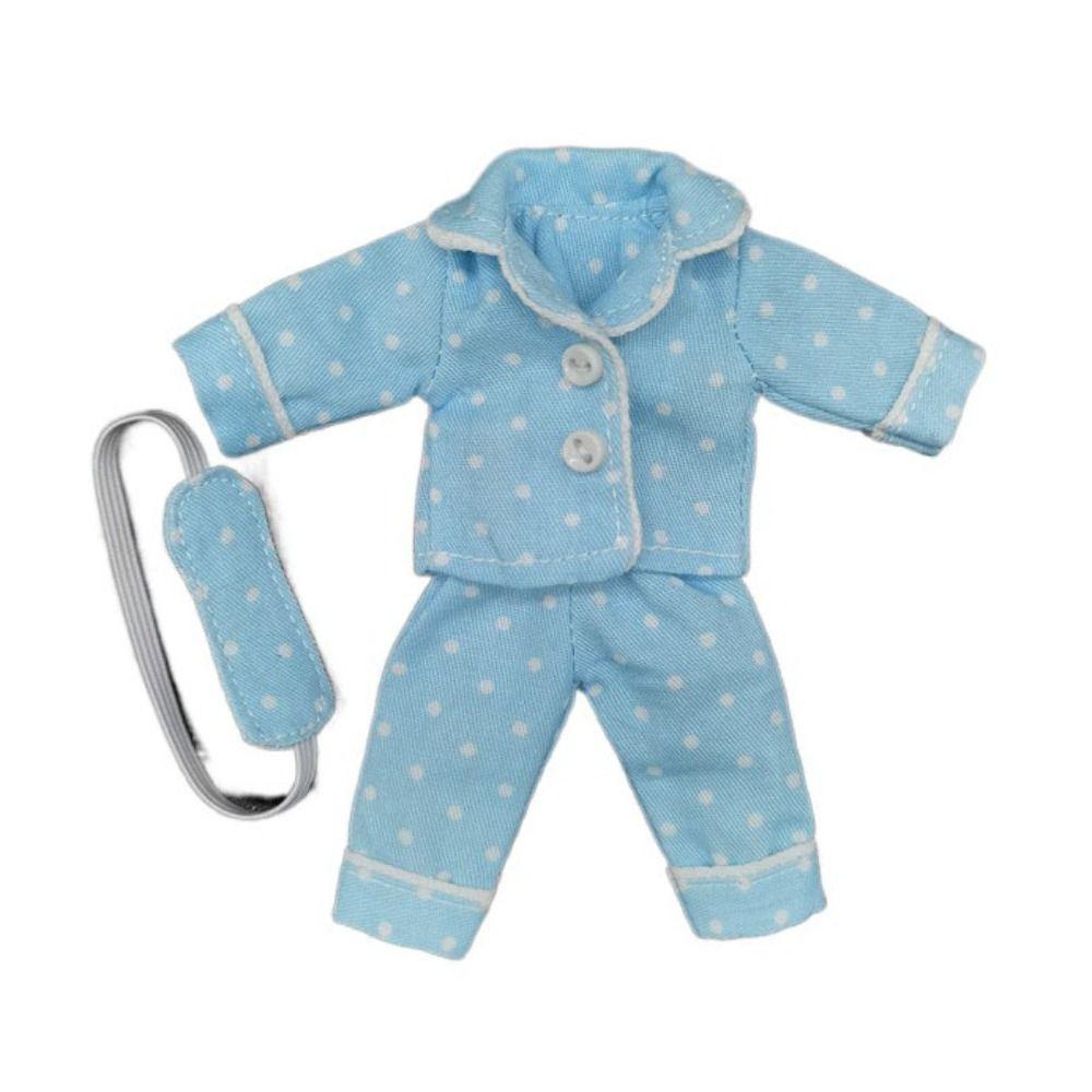 Dress Up Doll Pajamas Eye Mask Obitsu 11 Clothes Playing House Ob11 Sleep Clothes  Girl Gift