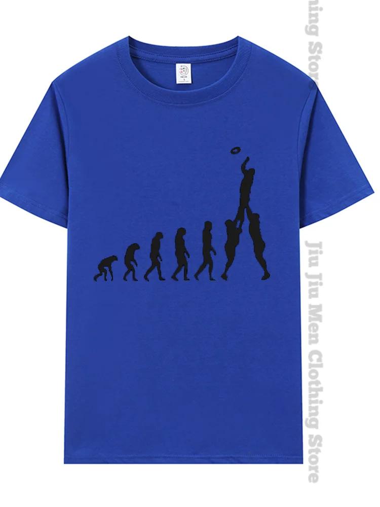 Rugby Evolution Novelty Funny T-Shirt Male Black Tops Tee Hipster Oversized T Shirt Men Sweatshirt Tees Fashion Harajuku Tshirts