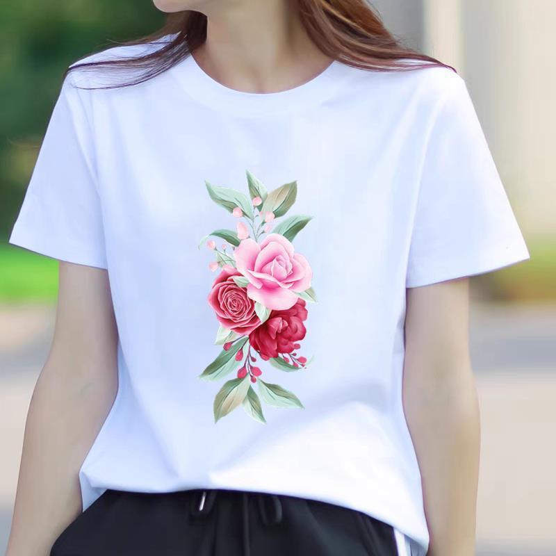 Trendy Summer Women's Short Sleeve T-Shirt - American Korean Style