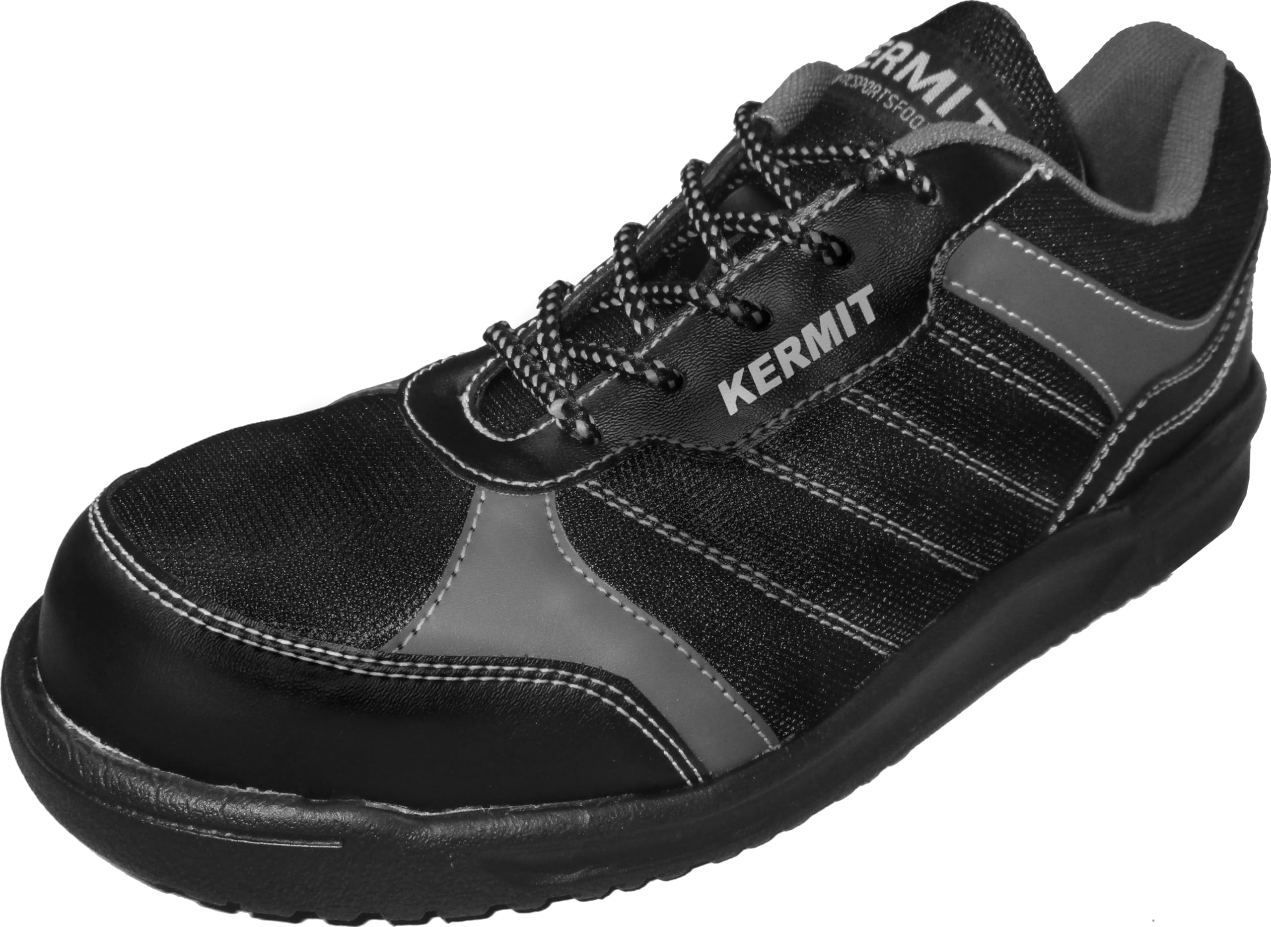 

Okamoto KML-9606 Kermit Lightweight Safety Shoes, Men s, Black, Size 28