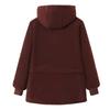 Mom's Plus Size Lambswool Hooded Jacket - Velvet Thickened Winter Coat for Middle-Aged & Elderly Women
