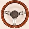290mm Small Diameter Steering 29mm for Classic Miniature Kei Aftermarket Steering Wheel Wheel, Wood, Diameter, 29, Cars, Cars, (Silver Pierced)