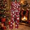 Women's Christmas Print Two Piece Set Long Sleeve Top with Pants Casual Outfit