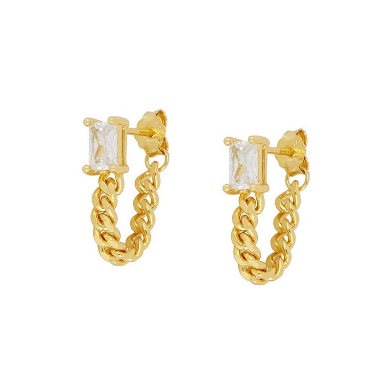 Minimalist Zircon Stud Earrings: Versatile and Stylish INS-Inspired Ear Clips