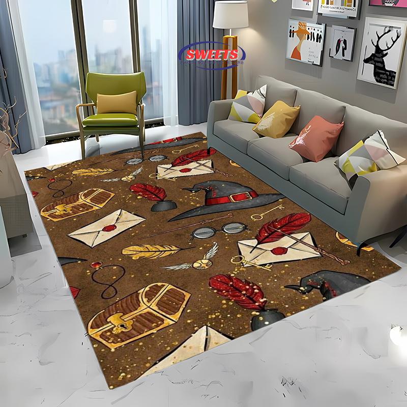 New Arrive Magic Props Pattern Large Carpet for Living Room Cartoon Bedroom, Sofa Doormat Kitchen Floor Rug Anti-slip Decor Mat