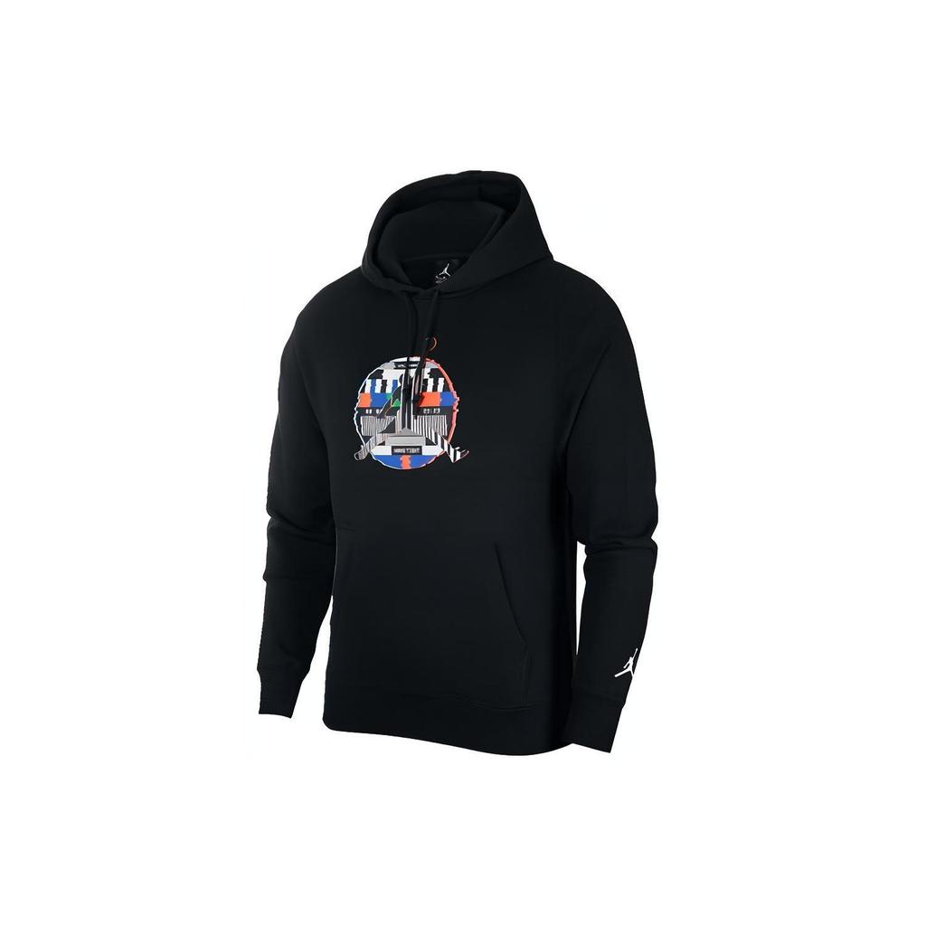 Jordan Knit Sport Geometric Pattern Casual Hoodie Men Hoodie Black CW8620-010