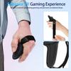 Six-piece set Black For Quest3S Silicone VR accessories Anti-drop protective cover Handle cover