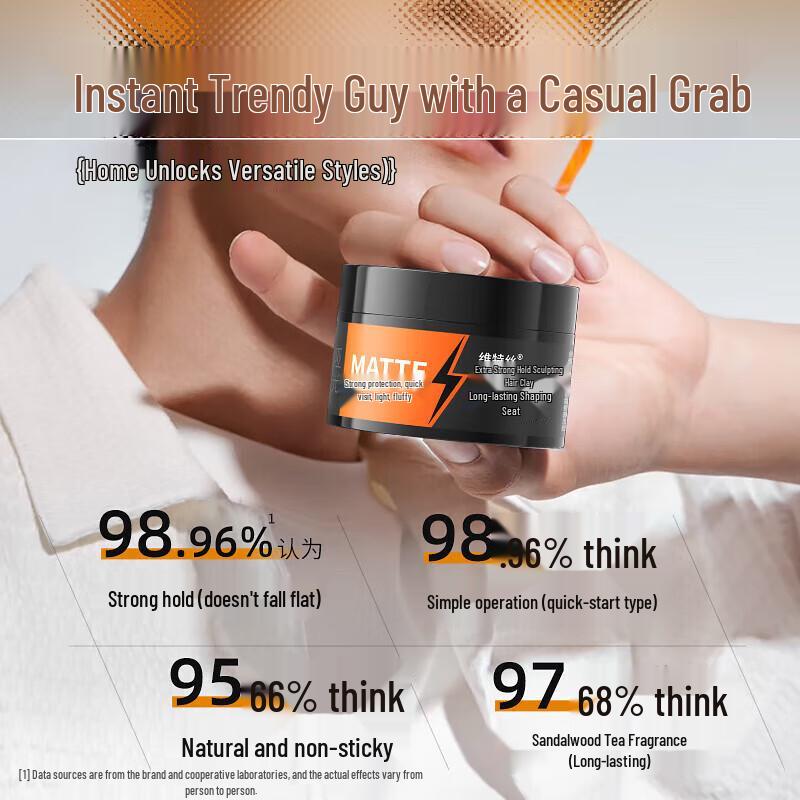 VS Strong Hold Matte Hair Clay 100g