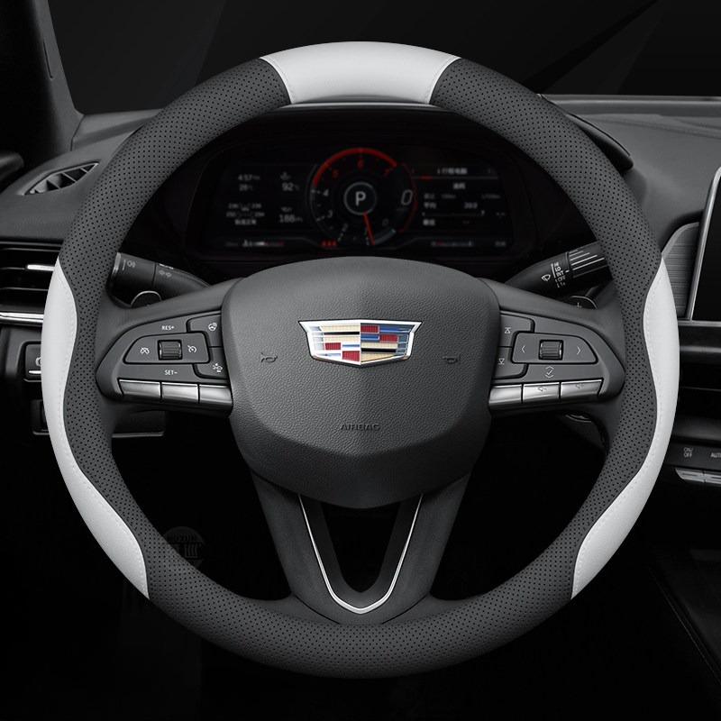 2026 For CADILLAC Car Steering Wheel Cover PU Leather No Bulk Premium Fit CT4 CT5 CT6 XT4 XT5 XT6 LYRIQ Accessories