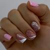 European & American Style Glitter Wave Nail Stickers - High-End, Wearable Glam Nails