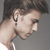 1 /11 Paia Orecchini a Bottone Punk in Acciaio Inossidabile Set di Orecchini Neri Per Uomo Donna Vintage Hip Hop Piercing Gioielli per Orecchie Accessori