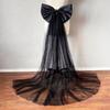 1 Stück Damenkleid Brautgürtel Große Satin Schleifenknoten Accessoires Elegant Abnehmbare Satin Tüll Schleife Hochzeitskleid Dekoration