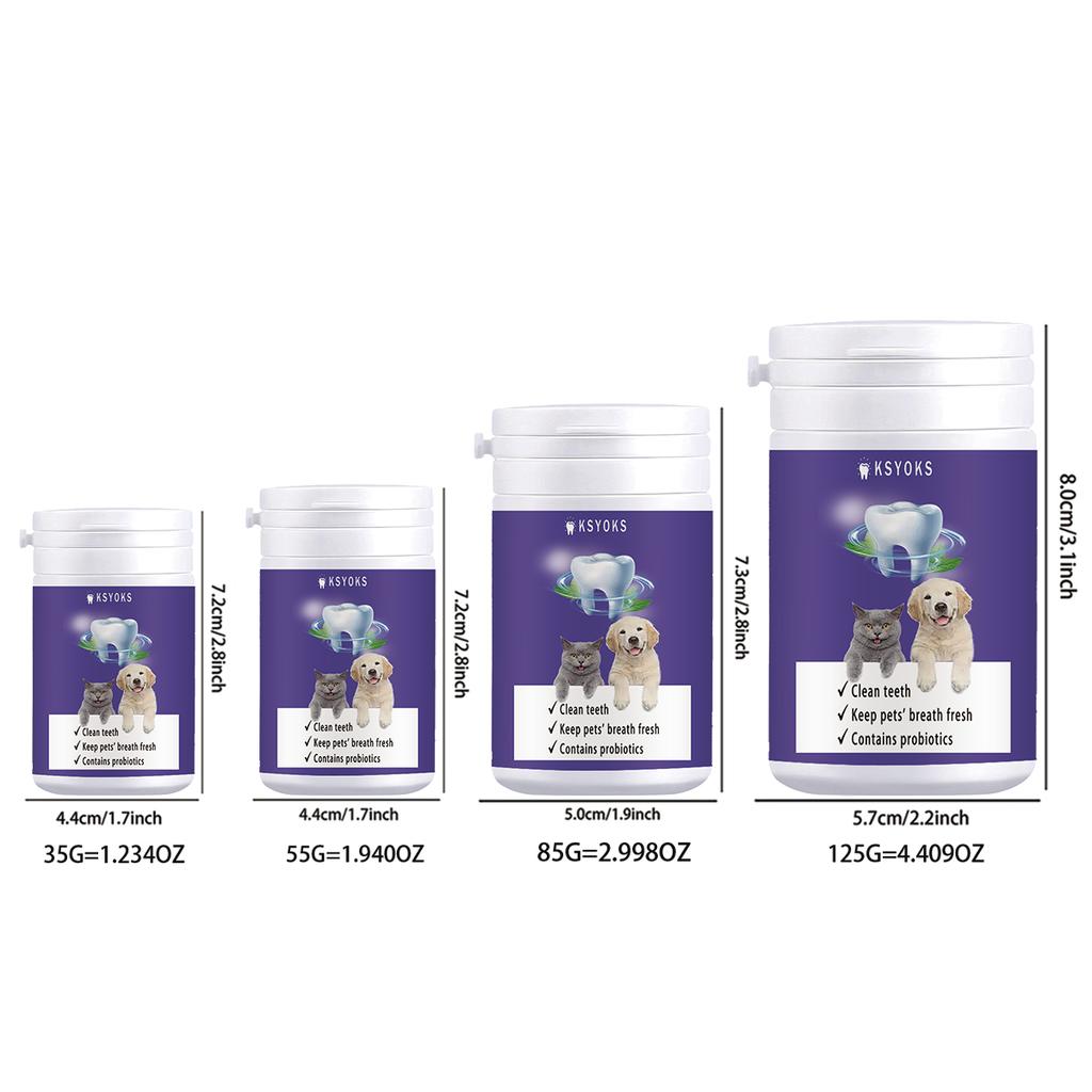 Fresh pet mouth in the morning, forming a gentle protective layer