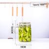 Round Glass Sealed Jar with Stainless Steel Clasp for Food Storage