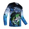 Langarm-Angel-T-Shirt mit coolem Grafikdruck, perfekt für Angler