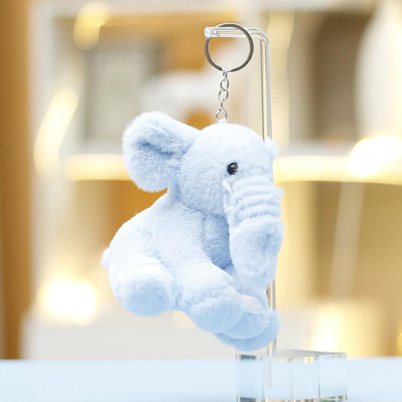 Elephant Plush Toy With Pp Cotton For Girls Gift Keychain And Bag Decor