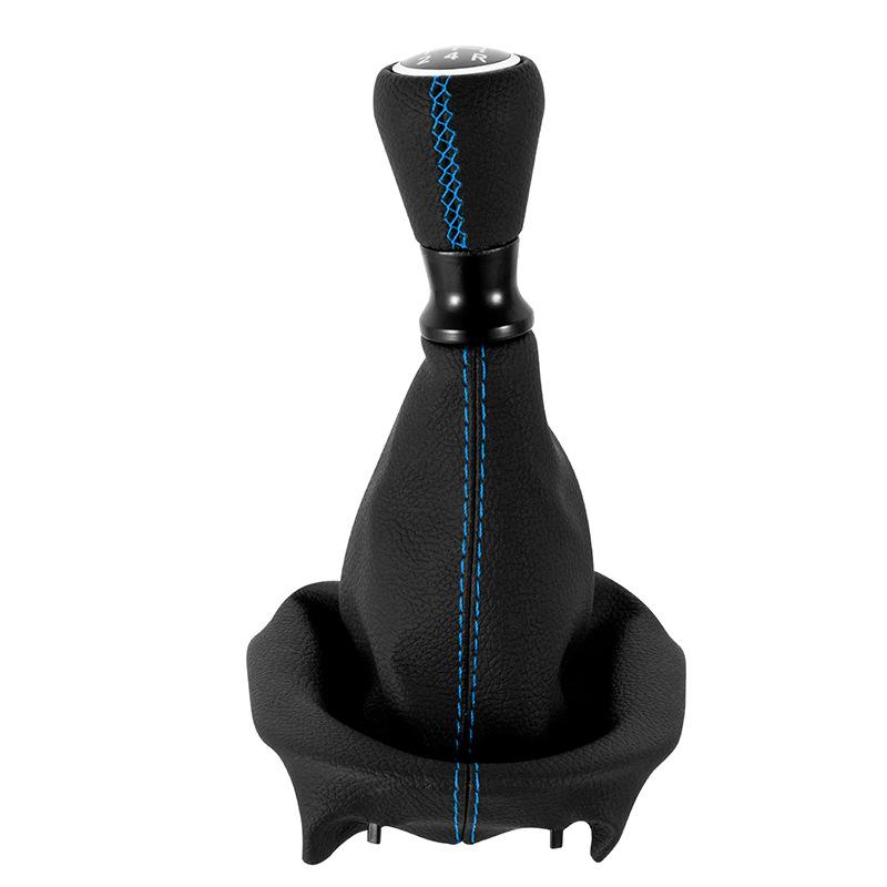 For Peugeot 207 307 406 / Citroen C3 C4 C5 Leather Gear Shift Knob Lever Shifter Stick Gaiter Boot Collar Case Cars Accessories