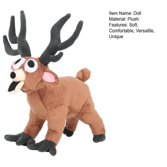 99-Nights Deer Plush Doll Soft Stuffed Animals Collectible Toys for Game Fans Home Decor Pillow Gifts