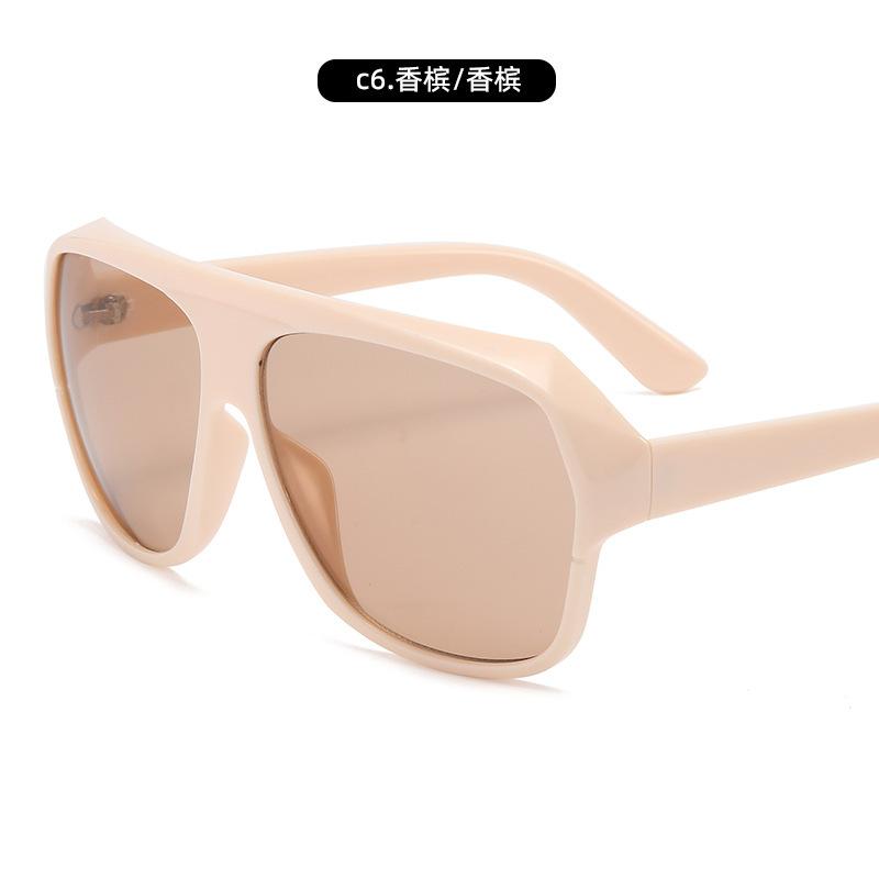 Gafas de Sol Parasol Personalizado Protección UV Gafas de Sol Tendencia para Hombre Gafas de Sol de Montura Grande Modelos para Mujer