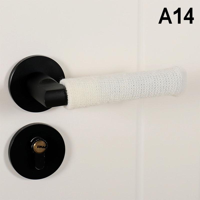

Room Door Handle Cover Warmer Door Handle Protector Anti-slip Wear-resistant Silent Thickened Chair Leg Socks Knit Door Decor