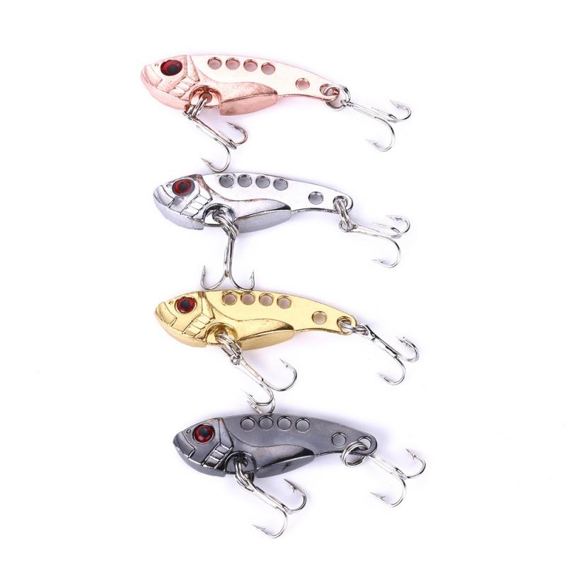 3-7-11gVIBThree-Hook Hard Bait Electroplated Fake Bait Freshwater Lure Bass Pike Special Micro Bait