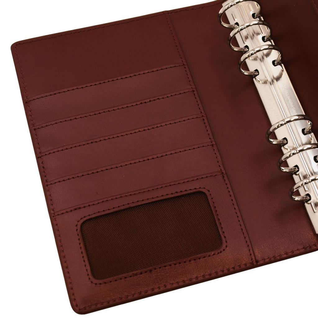 Compact size original binder ring diameter 25mm System notebook 61204 [Burgundy]