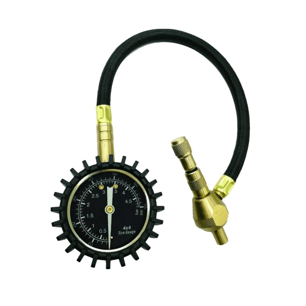 Digital Display Tire Pressure Gauge 200 Psi Capacity 75Psi Range Mechanical Tire Gauge Accurate Reading Metal Manometer