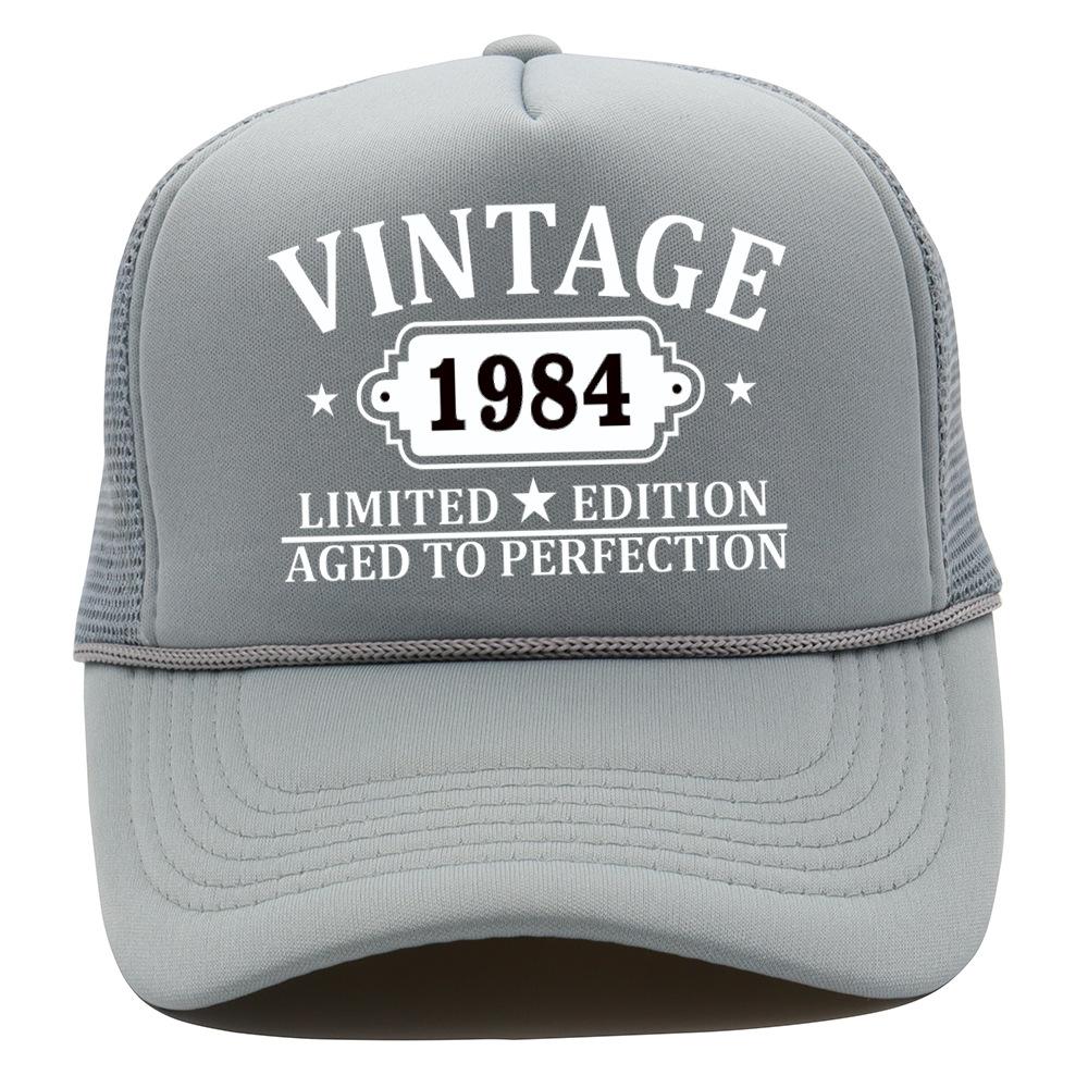 New Mesh Cap Vintage Outdoor Shade Baseball Cap European and American Hip Hop Men's and Women's Printed Truck Hat