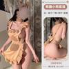 Domila Sexy Lingerie Sexy Velvet Lace Hollow Plush Bear Maid Maid Uniform Set F640