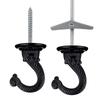 2Pcs Multipurpose and Durable Metal Hooks for Ceiling and Wall Installation Perfect for Home and Store Decorations
