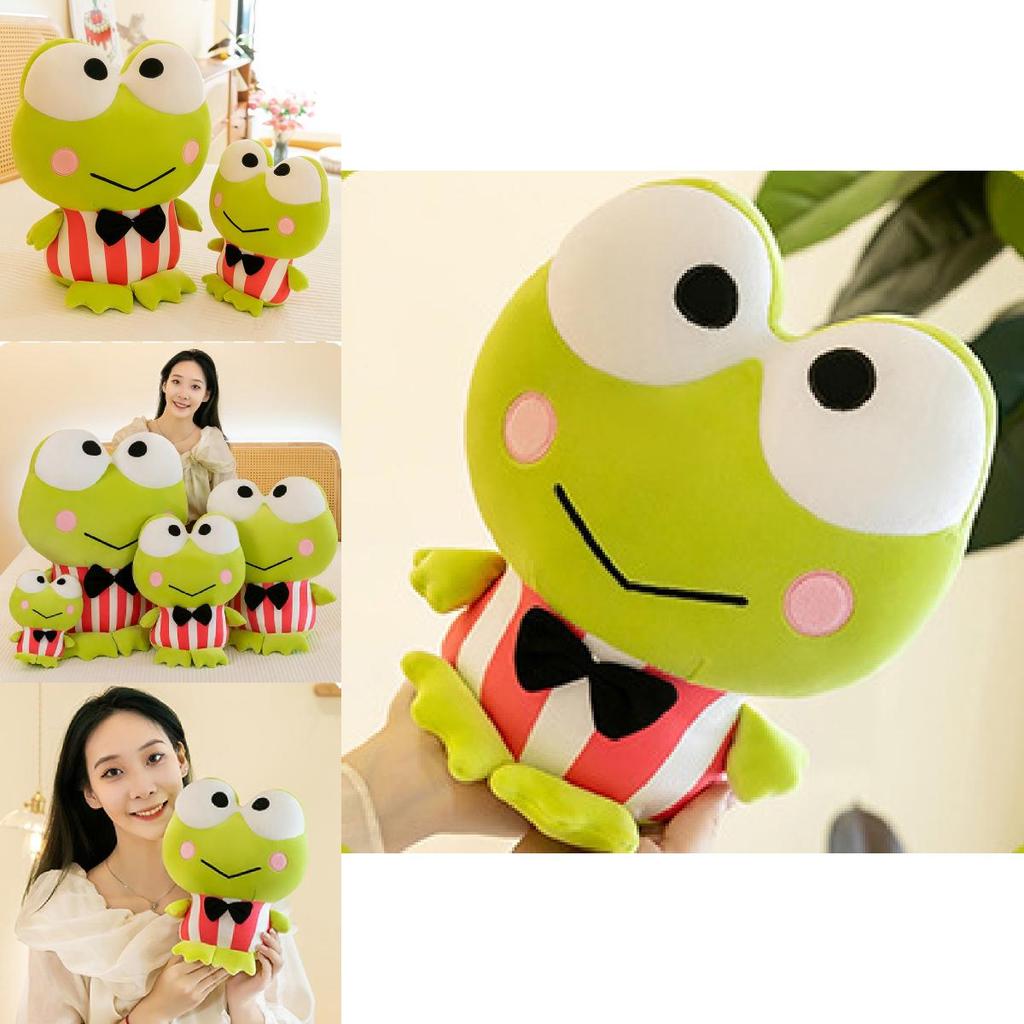 Adorable Large Eye Frog Plush Toy Cuddly Stuffed Animal Soft Pillow For Kids Gift
