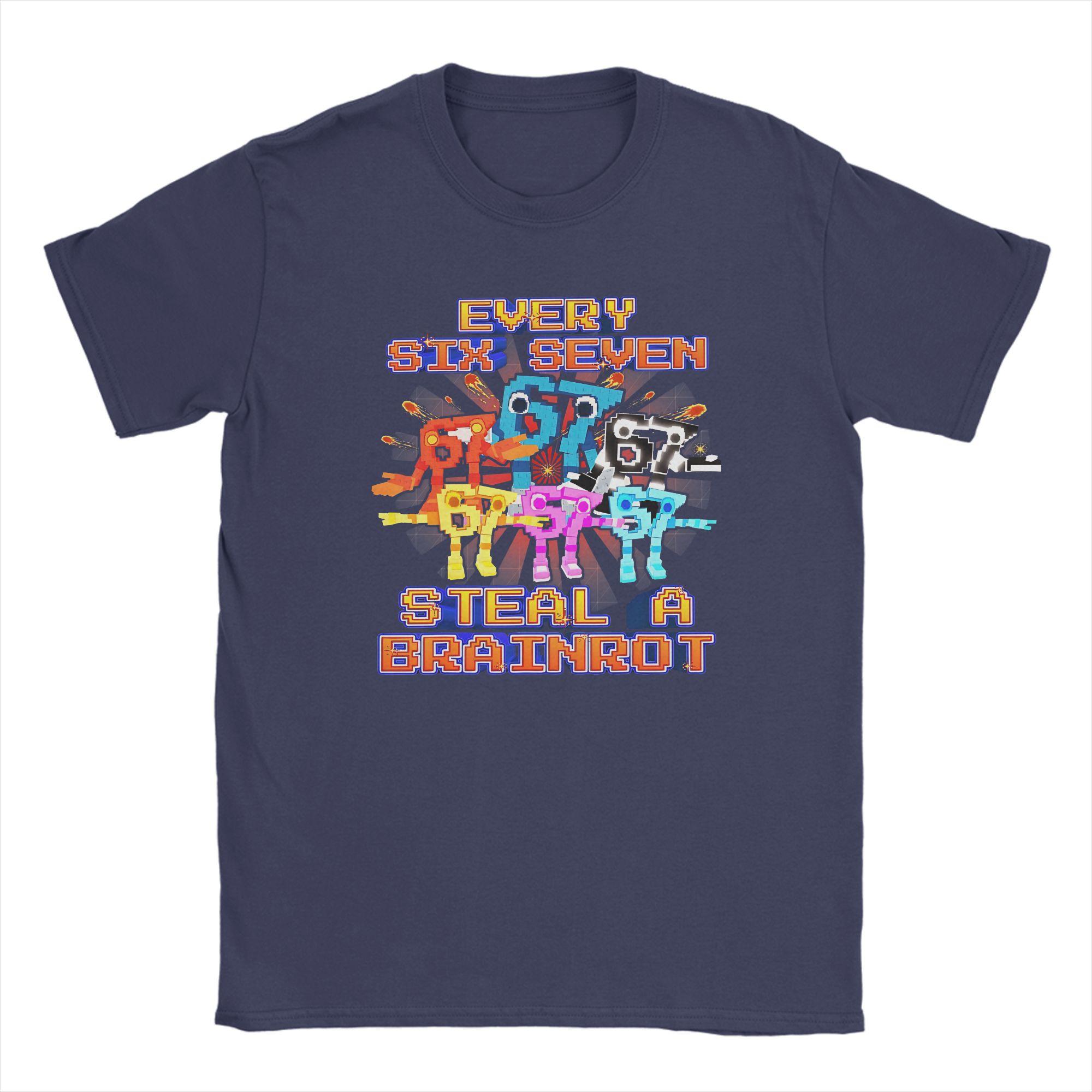 

Unisex Every 67 Six Seven 67 Funny Brainrot T Shirts Cotton Clothes Fun Short Sleeve Round Collar Tees Original TShirt 4XL