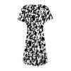 Women's Summer Dress Loose Beach Vacation Casual Deep V Neck Short Sleeve Dress Elegant Dress