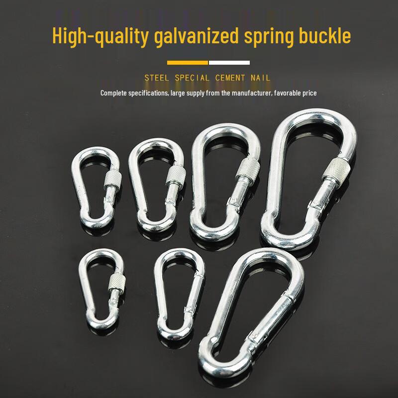 M12*140mm Galvanized Iron Safety Carabiner