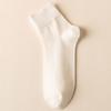 Herr Vår och Sommar Tunna Fritids Ren Bomull Enfärgad Benlösa Svettabsorberande Andningsbara Tubsockor