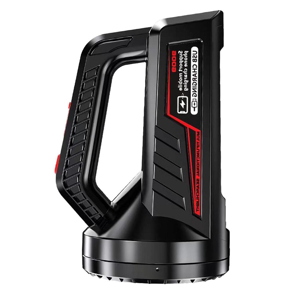 2*XHP50 Super Bright LED Camping Spotlight Fishing Flashlights with Side Light Waterproof Floodlight USB Rechargeable Flashlight