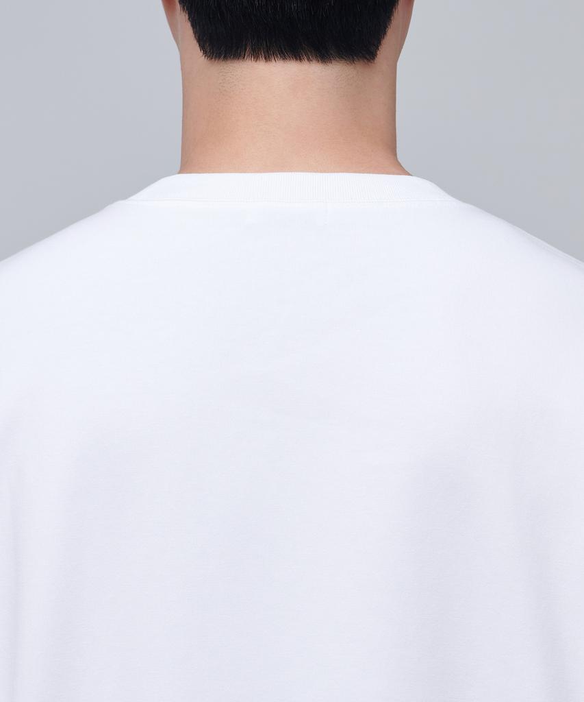 Musinsa Standard Flat Terry Oversized String Sweatshirt [White]