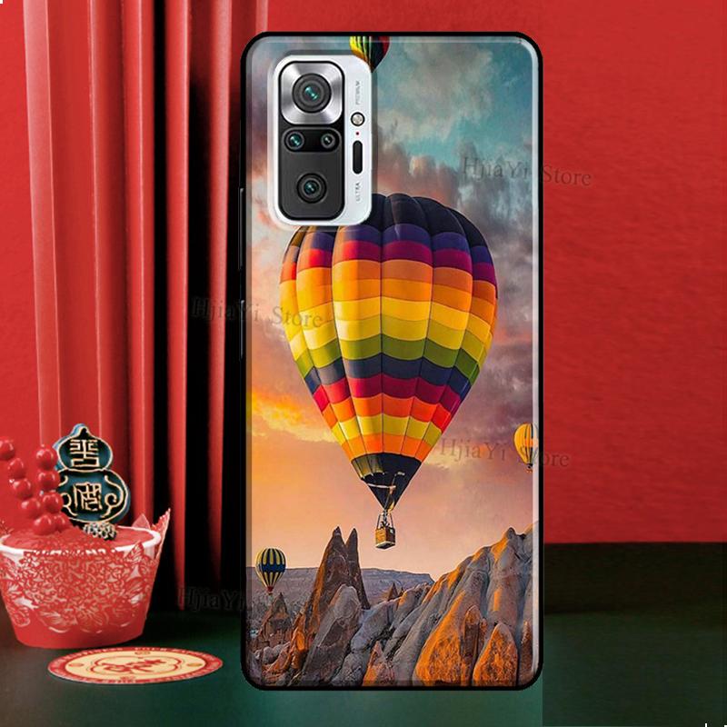Hot Air Balloon Travel Mountain Case For Xiaomi Redmi Note 12 Pro 11 9 8 10 Pro 9S 10S 11S 12S Redmi 12C 9C 10A 10C Cover