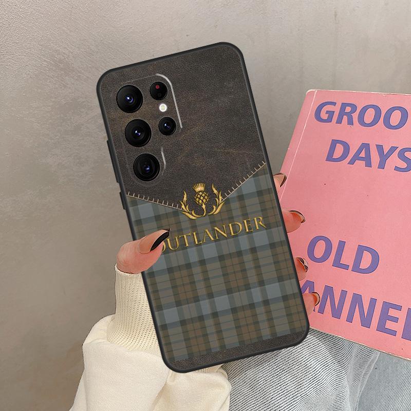

Outlander Fraser Tartan Case For Samsung Galaxy S24 FE S21 FE S20 S22 S23 S25 Ultra S9 S10 Plus S23 FE Cover Coque Galaxy S23Ultra