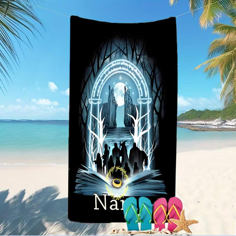 Customizable Personalized Beach Towels The Fellowship of the Ring Themed designs.Suitable for the Beach, Yoga, Sports;ideal As Beach Accessories