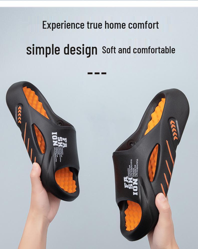 Men's Summer Trendy EVA Soft Sole Beach Slippers - Stylish Outdoor Sports and Women's Painted Coconut Sandals