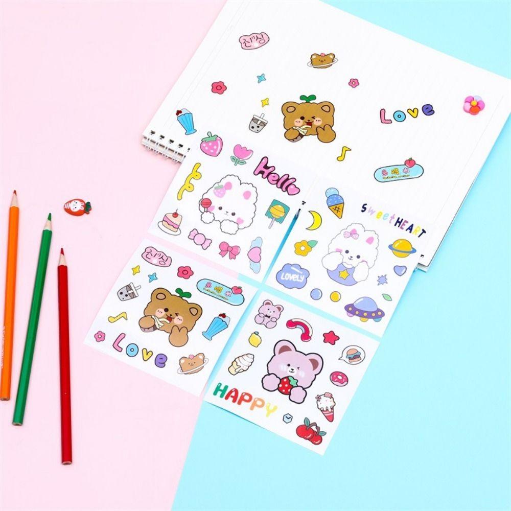 1/10Pcs Colorful PVC Stickers Waterproof Phone Water Bottle Decor For Children Boys Girls