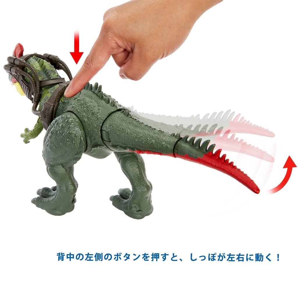 Mattel Jurassic World Big Action! Sinotyrannus Total Length: Approx. 35cm Ages 4+ HLP25