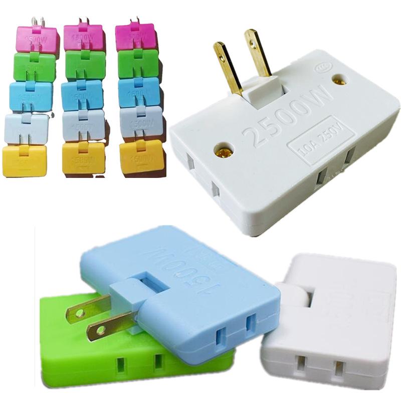 Ultradünne 180° drehbare US-Standard 3-in-1 kabellose wandmontierte Steckdose