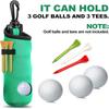 1 Stück Golf-Tee-Halter, Golfball-Tragetasche Beutel Golfball-Halter Schlüsselanhänger Gürtelclip, Golfgeschenke Zubehör