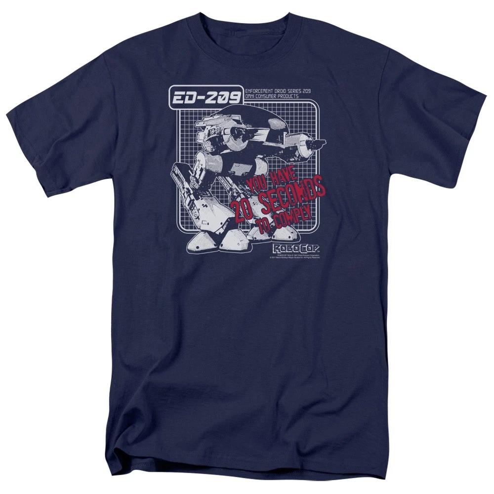 Robocop - Ed 209 -  Unisex Short Sleeve Children s T-shirt - Blue 130